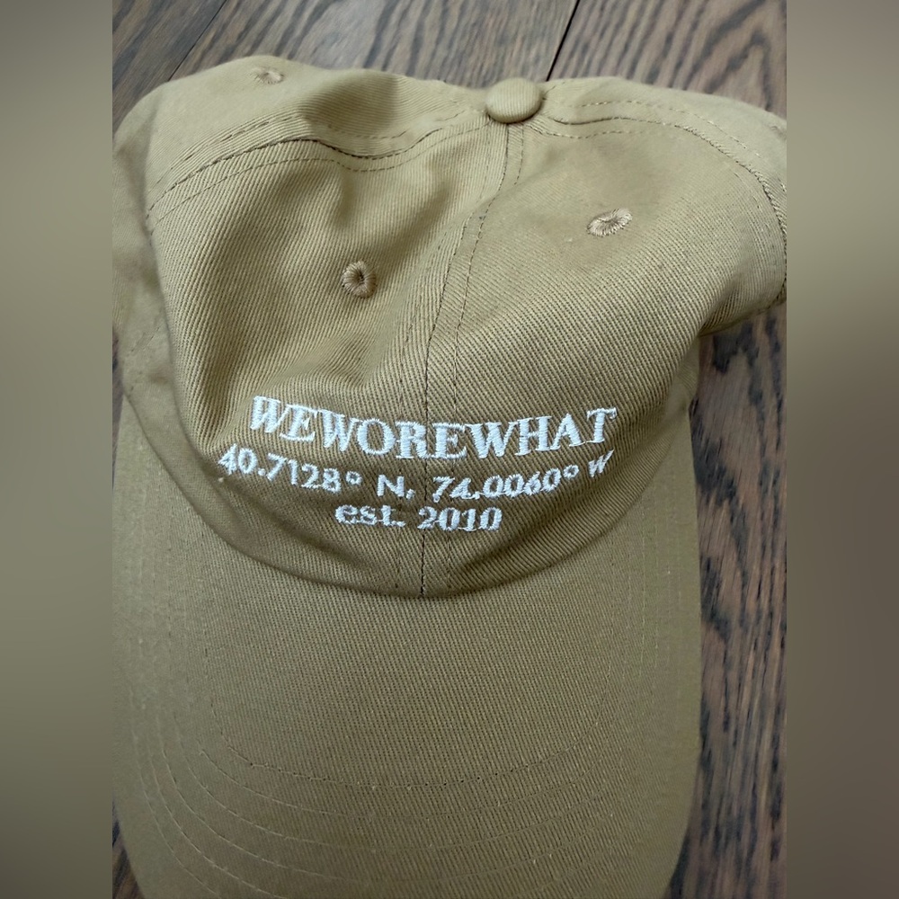 WeWoreWhat Brown Cap with Embroidery